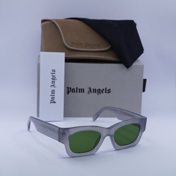 Palm Angels PERI089 BODIE 0955 Square Sunglasses - Grey/Green - Picture 1 of 9